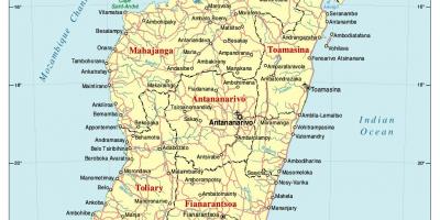 Mapa de Madagascar estrada