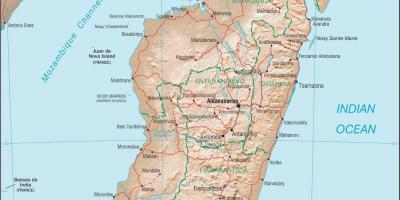 Madagascar país mapa