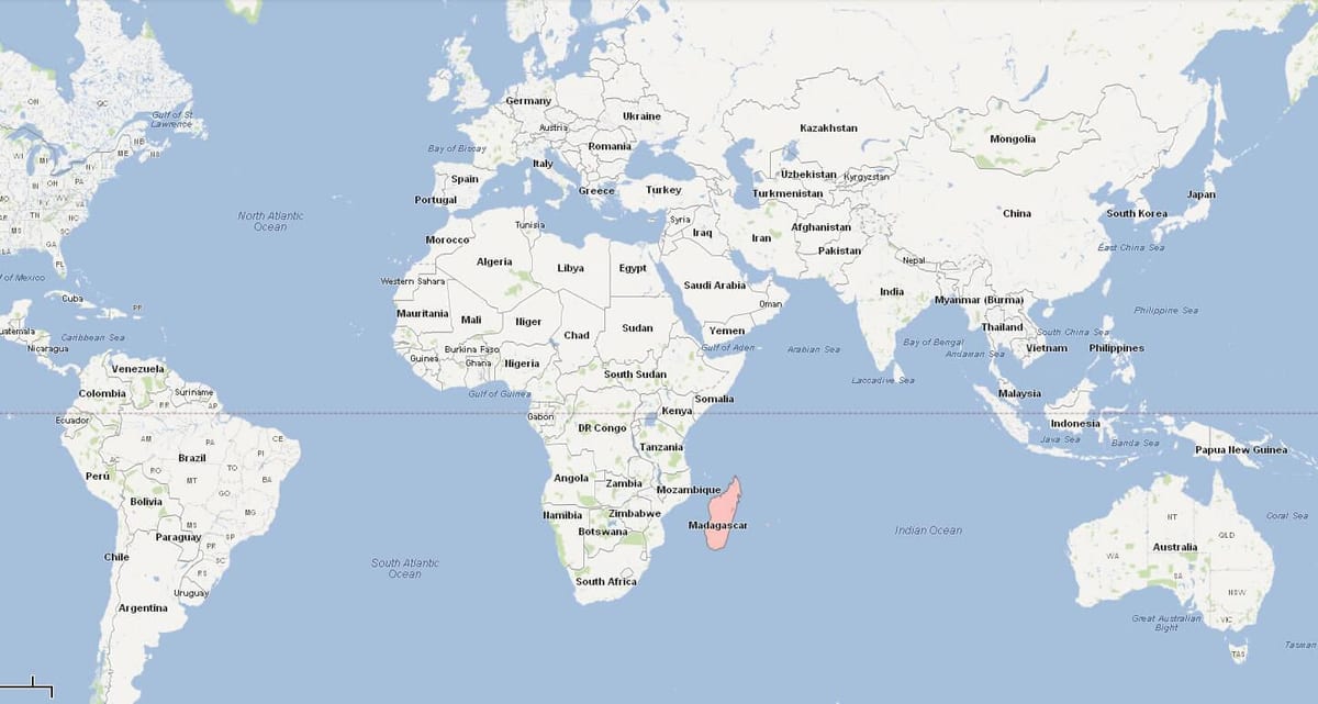 mapa de Madagascar mapa de localización