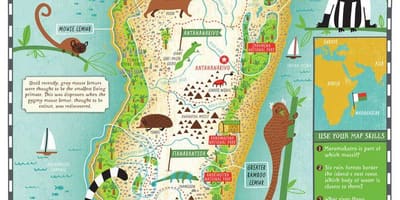 Mapa de Madagascar mapa para nenos
